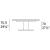 Cameo W98.4-inch Ceramic/Metal/Wood Customizable Oval Dining Table