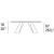 Apian W118.1-inch Ceramic/Metal Customizable Elliptical Dining Table