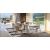 Apian W78.7-inch Ceramic/Metal Customizable Extendable Elliptical Dining Table