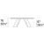 Apian W78.7-inch Ceramic/Metal Customizable Extendable Elliptical Dining Table