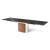Yoroi Metal/Ceramic/Veneer Rectangular Extendable Dining Table