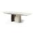 Twins Metal/Ceramic Rectangular Extendable Dining Table