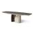 Twins Metal/Ceramic Rectangular Extendable Dining Table