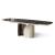 Twins Metal/Ceramic Rectangular Extendable Dining Table