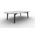 Abrey Laminated Ceramic-Glass/Wood Elliptical Coffee Table