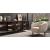 Universal Ceramic/Wood Customizable Sideboard w/4 Glass Doors & Metal Feet