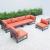 Chelsea 6-Piece Patio Polyester Sectional w/Cushions
