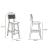 Versailles Rattan/Wood Counter Stool