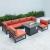 Chelsea 7-Piece Patio Polyester Set w/Fire Pit Table