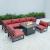 Chelsea 7-Piece Patio Polyester Set w/Fire Pit Table