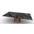 Yoroi W98.4-inch Ceramic/Metal/Wood Customizable Rectangular Dining Table