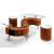 CT 326 S-Shape Storage Coffee Table w/2 Cushion Stools