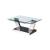 CT 655 Rotatable Rectangle Glass Top Coffee Table