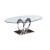 CT 658 Oval Glass Top Coffee Table