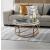 Timeless Round Coffee Table with Diamond Encrusted Accent