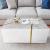 Timeless Rectangular Coffee Table with Marble Accent