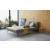 Cubed Deluxe Fabric Sofa Bed w/Chrome Legs, Full Size