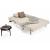 Cubed Deluxe Fabric Sofa Bed w/Aluminum Legs