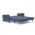 Cubed 02 Deluxe Fabric Sofa Bed w/Arms, Queen Size