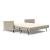 Cubed 02 Deluxe Fabric Sofa Bed w/Arms, Queen Size