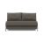 Cubed Deluxe Fabric Sofa Bed w/Aluminum Legs, Full Size