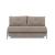 Cubed Deluxe Fabric Sofa Bed w/Aluminum Legs, Full Size