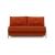 Cubed Deluxe Fabric Sofa Bed w/Aluminum Legs, Full Size