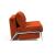 Cubed Deluxe Fabric Sofa Bed w/Aluminum Legs, Full Size