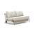 Cubed Deluxe Fabric Sofa Bed w/Aluminum Legs, Full Size
