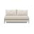 Cubed Deluxe Fabric Sofa Bed w/Aluminum Legs, Full Size