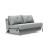 Cubed Deluxe Fabric Sofa Bed w/Aluminum Legs, Full Size