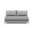 Cubed Deluxe Fabric Sofa Bed w/Aluminum Legs, Full Size