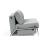 Cubed Deluxe Fabric Sofa Bed w/Aluminum Legs, Full Size