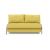 Cubed Deluxe Fabric Sofa Bed w/Aluminum Legs, Full Size