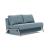 Cubed Deluxe Fabric Sofa Bed w/Aluminum Legs, Full Size