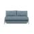 Cubed Deluxe Fabric Sofa Bed w/Aluminum Legs, Full Size
