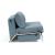 Cubed Deluxe Fabric Sofa Bed w/Aluminum Legs, Full Size