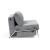 Cubed Deluxe Fabric Sofa Bed w/Aluminum Legs, Full Size