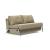 Cubed Deluxe Fabric Sofa Bed w/Aluminum Legs, Full Size