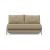 Cubed Deluxe Fabric Sofa Bed w/Aluminum Legs, Full Size