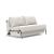 Cubed Deluxe Fabric Sofa Bed w/Aluminum Legs, Full Size