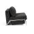 Cubed Deluxe Fabric Sofa Bed w/Aluminum Legs, Full Size