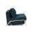 Cubed Deluxe Fabric Sofa Bed w/Aluminum Legs, Full Size
