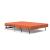Cubed Deluxe Fabric Sofa Bed w/Aluminum Legs, Full Size