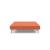 Cubed Deluxe Fabric Sofa Bed w/Aluminum Legs, Full Size