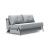 Cubed Deluxe Fabric Sofa Bed w/Aluminum Legs, Full Size