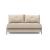 Cubed Deluxe Fabric Sofa Bed w/Aluminum Legs, Full Size