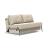 Cubed Deluxe Fabric Sofa Bed w/Aluminum Legs, Full Size