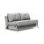 Cubed Deluxe Fabric Sofa Bed w/Aluminum Legs, Full Size