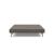 Cubed Deluxe Fabric Sofa Bed w/Chrome Legs, Queen Size